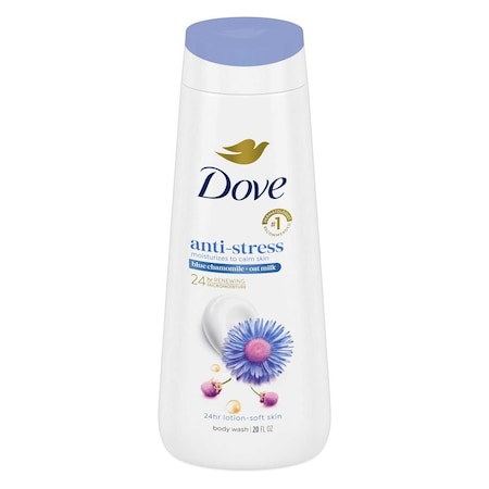 Dove Anti-Stress Blue Chamomile and Oat Milk Body Wash, 20 Ounce, 4PK 62687088