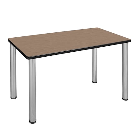 Regency Kee Training Seminar Table, 42 in W, 24 in L, Noble Oak MT4224NOBPCM