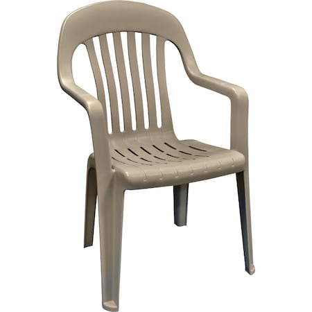 Adams Biscuit Resin High Back Stackable Chair 260617