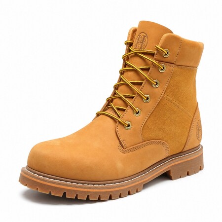 Handpoint Mens 6 in Soft Toe Work Boots-Water Resistant Nubuck Leather Safety Boots, EH Rated, 6.5 H84102D-6.5