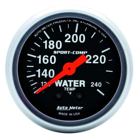 Auto Meter Sport-Comp Water Temperature In-Dash Gauge 3333