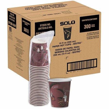 Solo Cup, Hot, Paper, 10Oz, 300PK SCCOF10BI0041