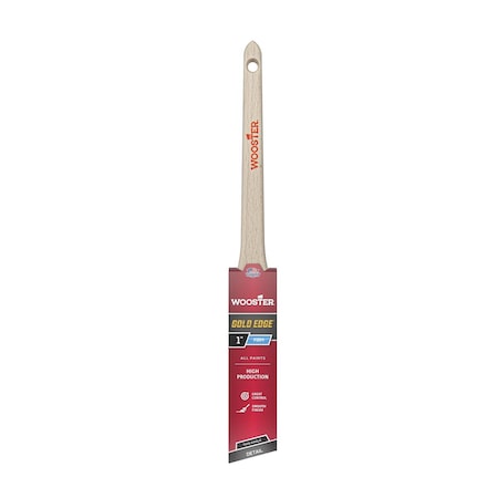 Wooster Gold Edge 1 in. Firm Thin Angle Paint Brush 5234-1