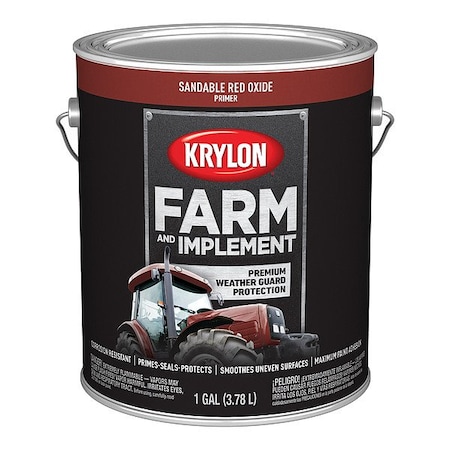 Krylon Primer, Red Oxide, 1 gal K01982008