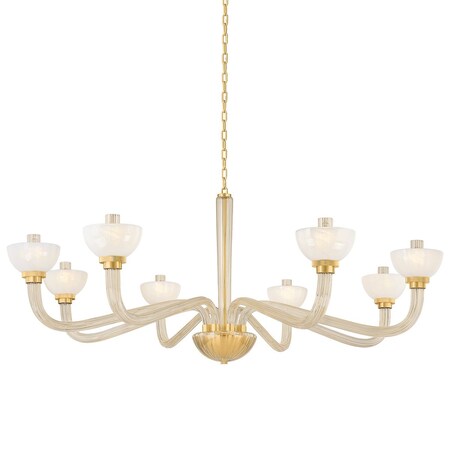 Hudson Valley Lighting St. lawrence 61.75 in. Chandelier Aged Brass 3308-AGB