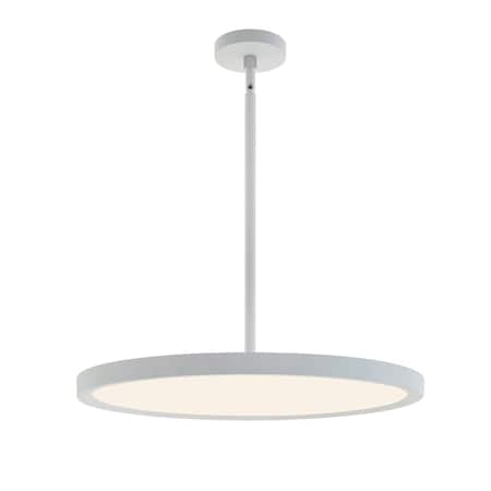 Afx Edge Round, LED Pendant, 24"W, 120-277V, 2700K/3000K/3500K/4000K/5000K Adj. Color Temp, Satin Nickel EGRP24LAJUDSN