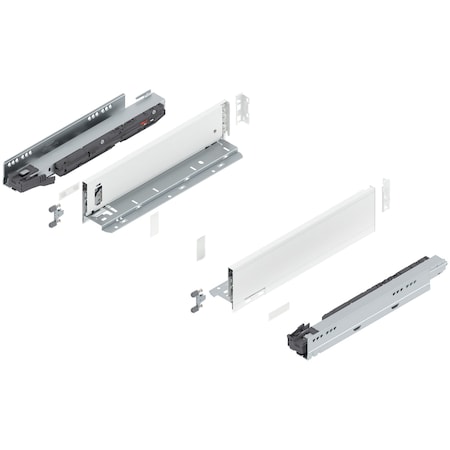 Blum 14in. M Height Legrabox Gray Drawer Set, 125 Lbs Weight Rating 770M35S0S