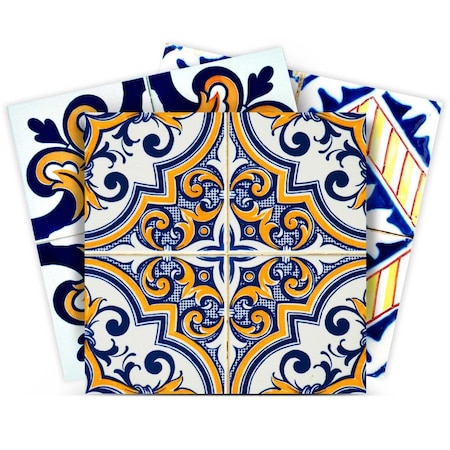 Homeroots 8" X 8" Addison Multi Mosaic Peel and Stick Tiles 400264