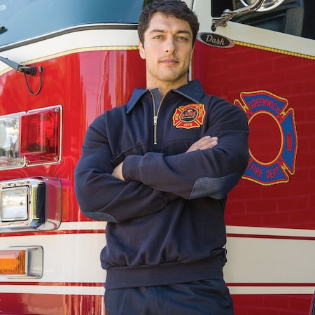 Game Workwear OG-Firefighter's Job Shirt, Navy, Size Large 810