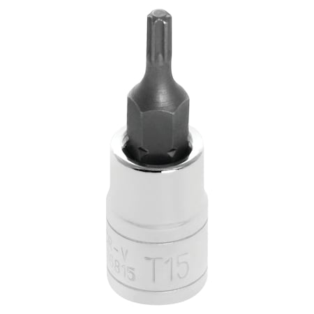 Performance Tool 1/4 In Dr. Star Bit Socket T15, W36815 W36815