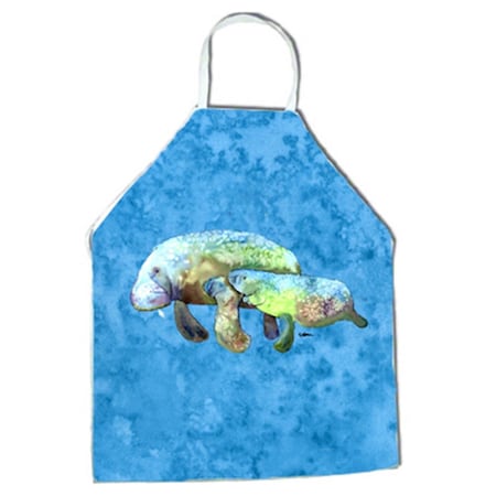 Carolines Treasures 27 x 31 in. Manatee Apron 8660APRON