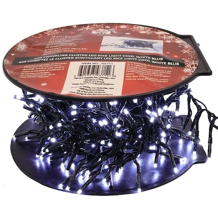 Hometown Holidays LED Twinkling Lights, Twinkling/Christmas, 448-Lamp, LED Lamp, Cool White Lamp, 16.4 ft L 03711