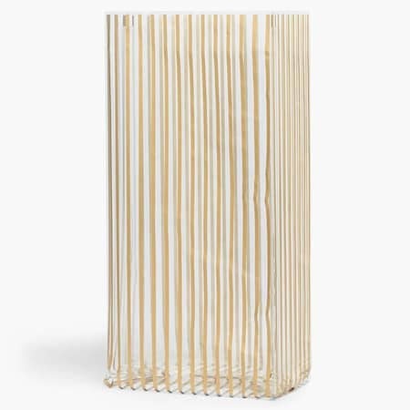 Nashville Wraps Gold Vertical Stripes Cello Bags, 6x3.5x14, 100PK C7BGVSP