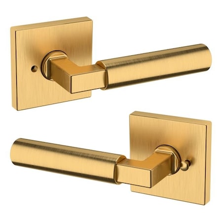 Baldwin Baldwin Preconfigured L029 Lever with R017 Rose Privacy Lock with 2-3/8in Backset and Full Lip L029044PRIV