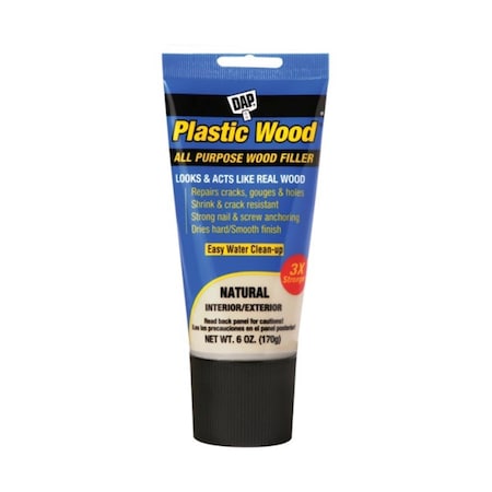 Dap 00581 6 oz Plastic Wood All Purpose Wood Filler, Natural 70798005815