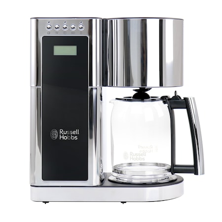 Russell Hobbs Glass 8 Cup Coffeemaker in Black and Stainless Steel CM8100BKR