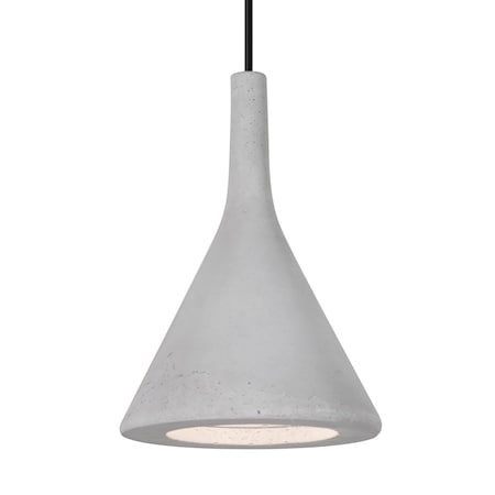 Besa Lighting Besa Gala Pendant, Natural, Black Finish, 1x 9W LED 1JT-GALANA-LED-BK