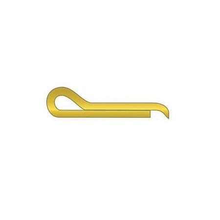 Huyett Hammerlock Cotter Pin, Brass, 0.188 in Dia x 2.750 in Effective Length CPHB-187-2750