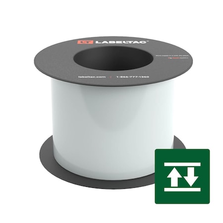 Labeltac High-Tack Label Supply 4in x 75ft LT9, Clear LT411HK-C