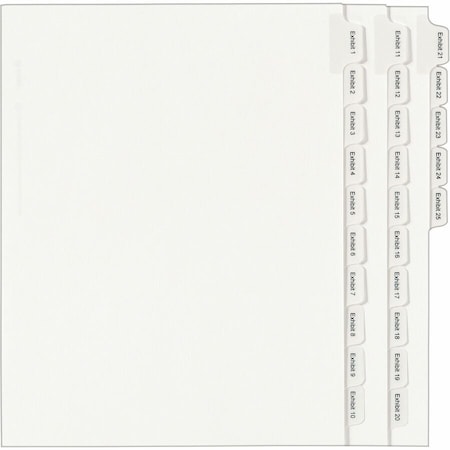 Avery reg Index Divider, White AVE82106