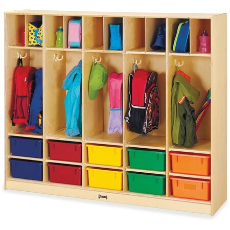 Jonti-Craft Large Locker Organizer-with 10 Colored Tubs 26857JC