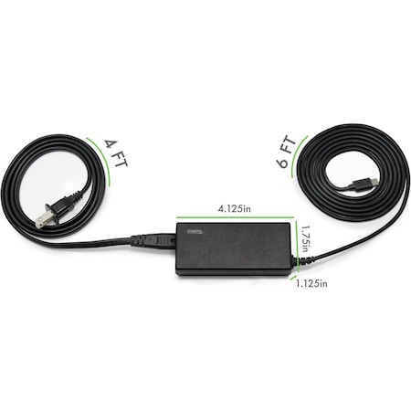 Plugable Technologies PLUGABLE USB C LAPTOP CHARGER UL & CE CERTIFIED 60W PD POWER ADAPTER USBC-PS-60W