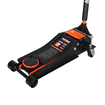 Autosport 3 Ton Floor Jack 19-3/4 in Max. Lifting H., 3-1/8 in Min. Lifting H ASM5603