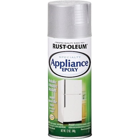 Rust-Oleum 7887830 Appliance Epoxy Spray, Gloss, Stainless, 12 oz, Can 7887-830