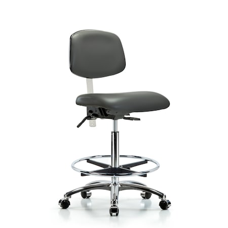 Blue Ridge Ergonomics Vinyl Clean Room Chair BR-NCR-VHBCH-CR-T0-A0-CF-CC-8823