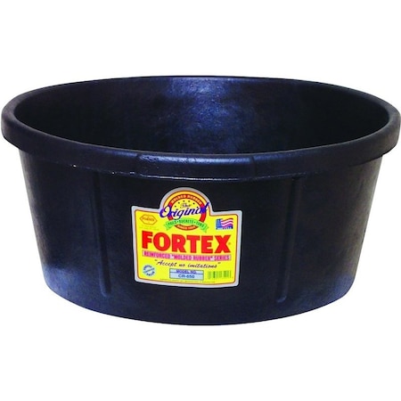 Fortex Fortiflex Utility Tub, 6.5 gal Volume, Rubber CR650