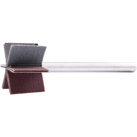 Pferd Bore polisher, 1-3/16in x 3/4, 1/4in shank, 150 Grit, Aluminum oxide 46417