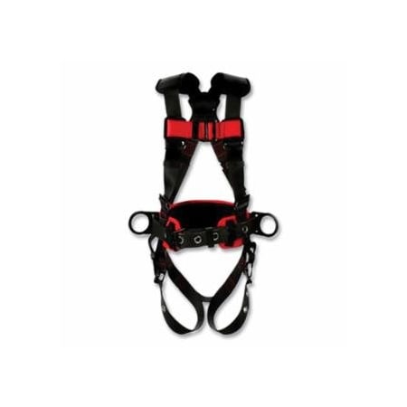 Dbi-Sala Protecta Construction Style Positioning Harness, Standard, D-Rings, Leg Buckles, 2X-Large,  098-1161311