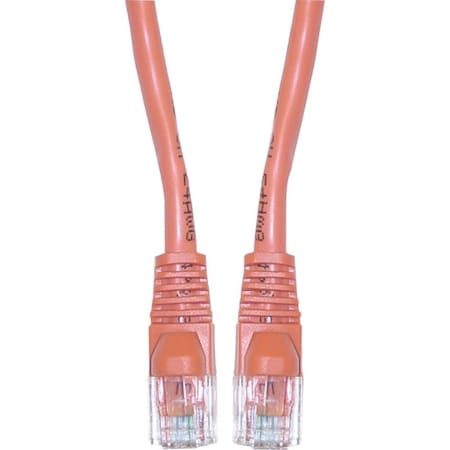 Cable Wholesale Cat6a Orange Copper Ethernet Patch Cable, 10 Gigabit, Snagless/Molded Boot, POE Compliant, 500 13X6-03107