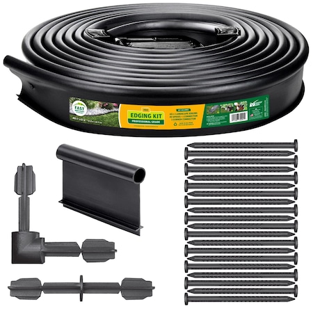 Master Mark 40 ft. L X 5 in. H Plastic Black Landscape Edging Kit 35940
