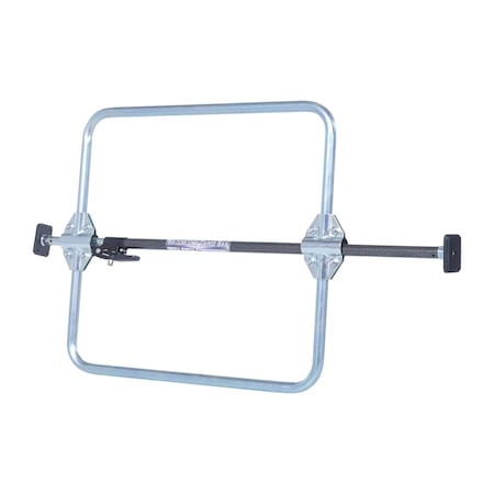 Vestil 1 Piece Galvanized Steel Cargo Bar 104in L x 4 5/8in W 23 15/16in H With Hoops Silver CB-H7-7-S