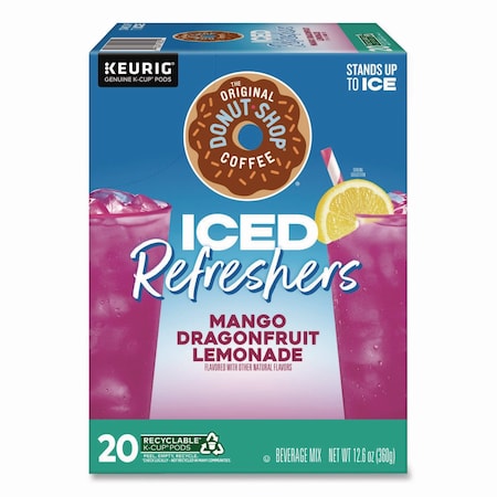 The Original Donut Shop ICED Refreshers K-Cup Pods, Mango Dragonfruit Lemonade, 20PK 5000382824