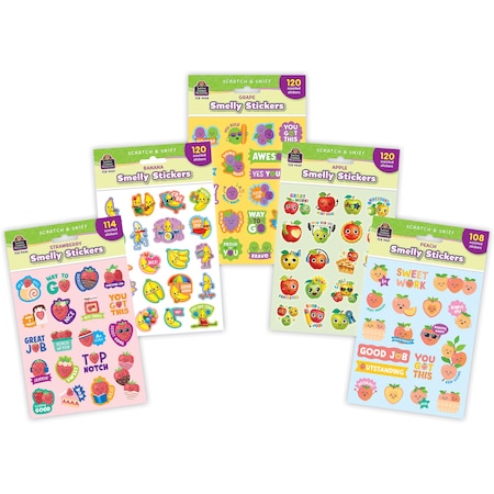 Teacher Created Resources Fruit Pop Smelly Stickers, 582-Piece Set TCR2088721