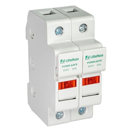 Littelfuse FuseBlock, 600VAC, 30A, ClassCC, DeadFront LPSC002ID