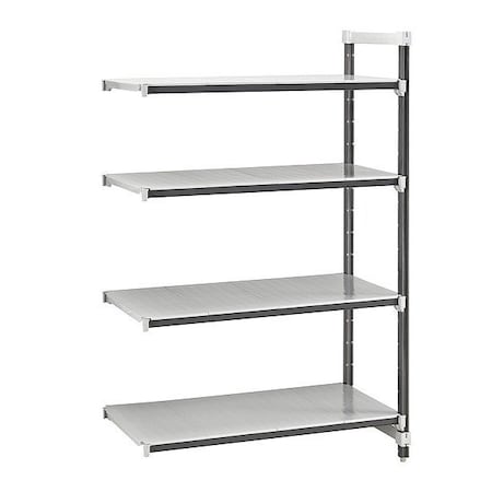 Cambro Shelving Unit, 22 in L, Speckled Gray EXA242464S4480