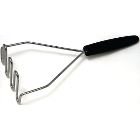 Chef Craft Potato Masher, Stainless Steel Head, Black Handle 12920