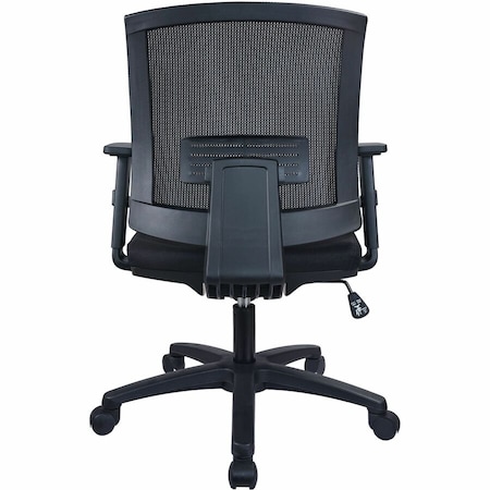 Lorell SOHO Mesh Mid-Back Task Chair, Black LLR41842