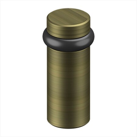 Deltana Round Universal Floor Bumper 3 Antique Brass Finish UFB6000U5