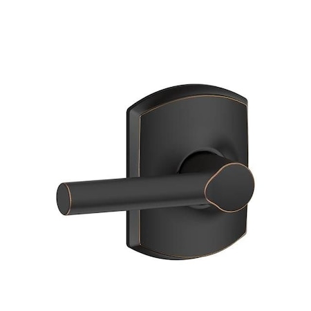 Schlage Residential Broadway Lever with Greenwich Rose Dummy Interior Trim Aged Bronze Finish F94BRW716GRW