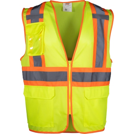 Pip ANSI Type R Class 2 Two-Tone Mesh Vest 302-V210-LY/M