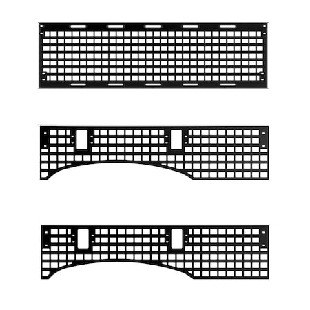 Putco Molle Panel, Use To Mount Bags/ Trail Gear/ Tools/ High Lift Jacks/ Axes/ Shovels/ RotopaX/ Maxtrax 195203