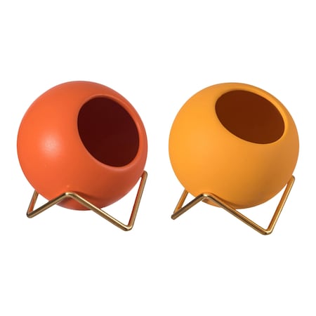 Uniquewise Small Ceramic Flower Vase for Living Room, Home Office Table, Dining Room, and Entryway Decor - QI004344.2