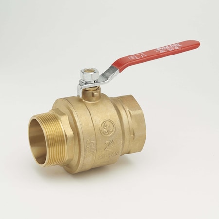 Proline Series 1-1/4" FNPT x MNPT Brass Ball Valve Inline 107-326