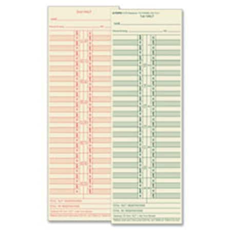 Awesome Audio Time Cards, Semi-Monthly, Numbered Days, 3.5 in. x 10.5 in., 500-BX AW2655746