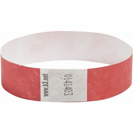 Sicurix BAND, WRIST, SECURITY, NEONRED, 100PK 85020