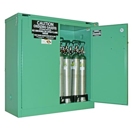 Securall Cylinder Storage Cabinet, Red, Steel MG321FLE